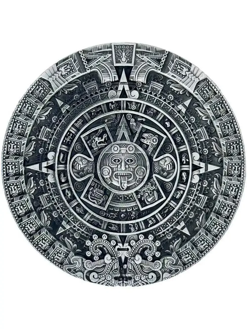 Aztec Calendar Belt Buckle